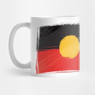 Aboriginal Flag Fire Mug